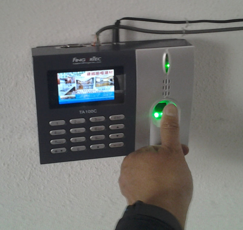 Biometric Time Card System