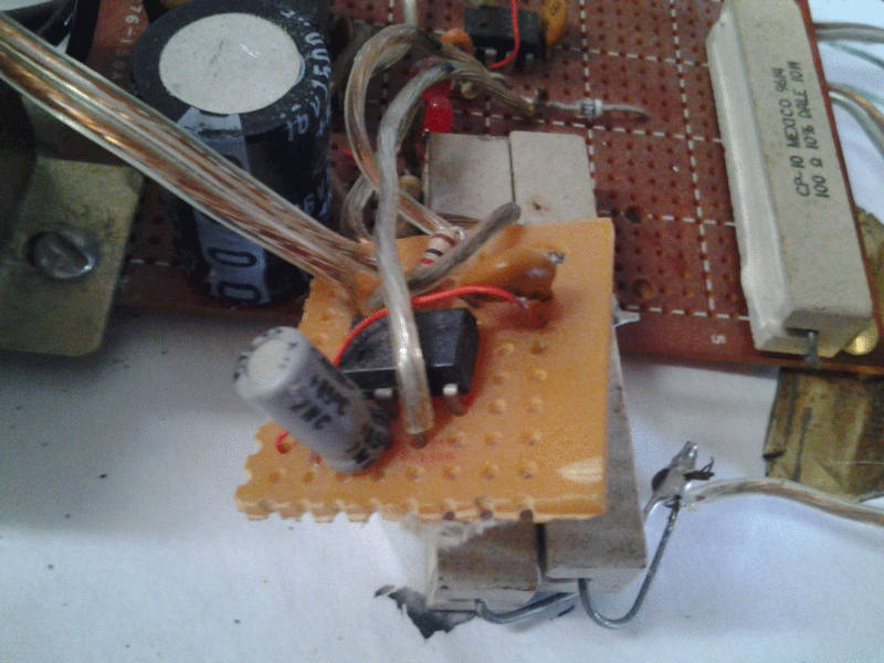 An image of the zapper's circuitry
